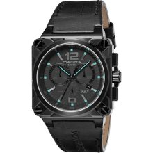 Torgoen T27 Series Black Dial Chronograph Italian Mens Watch T27108