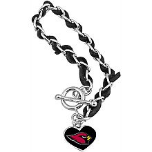 Touch by Alyssa Milano Arizona Cardinals Chain & Leather Strap Bracelet