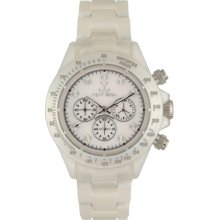 Toy FLP06WH Women's White Plasteramic Chronograph Watch