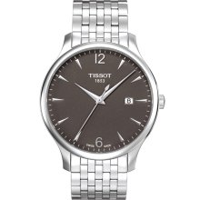 Tradition Men's Quartz Watch -Anthracite Dial With Stainless Steel Bracelet