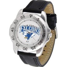 U.S. Air Force Falcons AF NCAA Mens Leather Sports Watch ...
