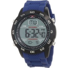 U.s. Polo Assn. Men's Us9216 Blue Silicone Digital Watch