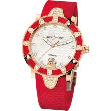 Ulysse Nardin Marine Lady Diver Rose Gold Watch 8106-101E-3C/10.16