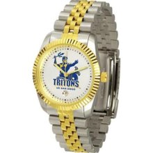 University Cal San Diego NCAA Mens Steel Executive Watch ...