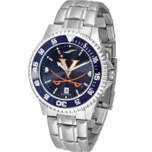 University of Virginia Cavaliers Men's Stainless Steel Dress Watch