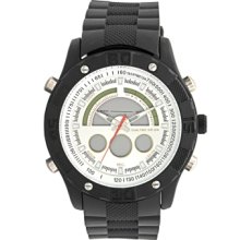 Unlisted Watch, Mens Analog Digital Black Rubber and Plastic Strap UL1