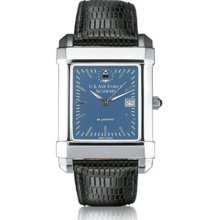 USAFA Men's Swiss Watch - Blue Quad Watch w/ Leather Strap