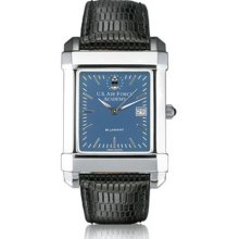 USAFA Men's Swiss Watch - Blue Quad Watch w/ Leather Strap