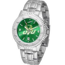 Utah Valley State (UVSC) Wolverines Competitor AnoChrome Men's Watch with Steel Band