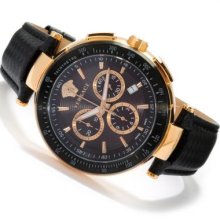 Versace Men's Mystique Swiss Made Quartz Chronograph Strap Watch