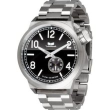 Vestal Canteen Metal Silver Black Brushed Watch Ctn3m01