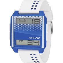 Vestal Digichord Watch In White Blue