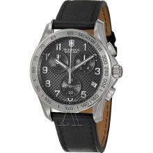 Victorinox Swiss Army Chrono Classic Men's Watch 249041 PVD Coated Grey Dial