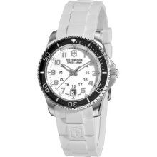 Victorinox Swiss Army Classic Maverick GS Ladies White Rubber Strap