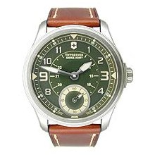 Victorinox Swiss Army Infantry Vintage Mechanical Strap Olive Dial Men's Watch #241376
