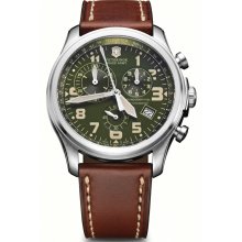 Victorinox Swiss Army Men's Infantry Vintage Green Dial Watch 241287