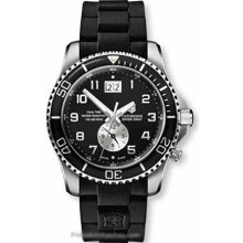 Victorinox Swiss Army Men's Maverick 241440 Black Rubber Quartz Watch with Black Dial