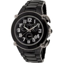Victory Instruments V-grand Men's Analog Black Ceramic Chronograph Watch 2020-b