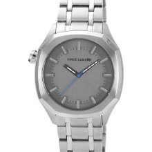 Vince Camuto Octagonal Stick Index Bracelet Watch, 42mm Silver/ Gunmetal