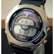 Vintage Casio Gpx-2100 Alarm Chrono Digital Quartz Watch