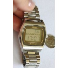 Vintage Mens Watch Seiko Quartz Lc Lcd