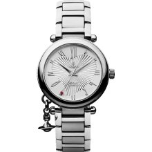 Vivienne Westwood Orb Women's Quartz Watch With Silver Dial Analogue Display And Silver Stainless Steel Bracelet Vv006sl