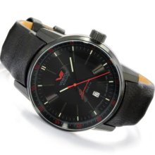 Vostok-Europe Men's Gaz Limo Limited Edition Automatic Leather Strap Watch