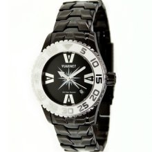 Vuarnet H2O Lady Ladies Watch with Black Steel Band and White Bezel