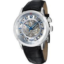 Vulcain Men's 'Anniversary Heart' Skeleton Dial Mechanical Watch