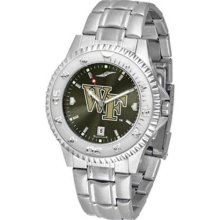 Wake Forest Demon Deacons WFU NCAA Mens Steel Anochrome Watch ...