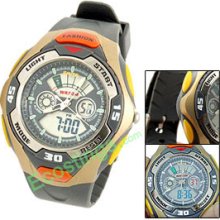 Water Resistant Men's Sports Digital Alarm Wrist Watch