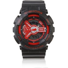 Waterproof Sporty Double Movement Stop Digital Watch with Night Light - Red