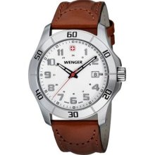 Wenger Alpine Stainless Steel Leather Watch - 70480