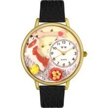 Whimsical watches basset hound gold watch - One Size