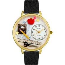 Whimsical watches teacher gold watch - One Size