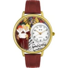 Whimsical Watches Women's G-0710012 Choir Red Leather