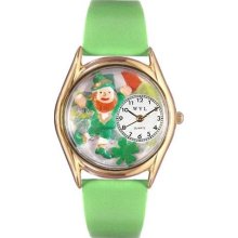 Whimsical Women's St. Patrick's Day Leprechaun Theme Watch