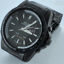 Wholesale - Black Mix Digital Man Sports Wrist Watch Weide Metal Dat