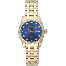 Women Sartego SGBL68 Gold Tone Stainless Steel Automatic Blue