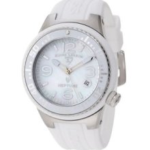 Women's 11044P-02MOP Neptune White Mother-Of-Pearl Dial White