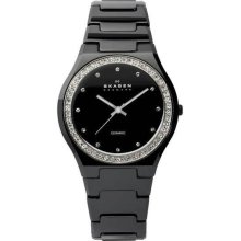 Women's Black Ceramic Quartz Crystal Bezel Women's Black Ceramic Quartz Crystal Bezel