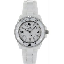 Women's Ceramic Case and Bracelet White Dial Date Display