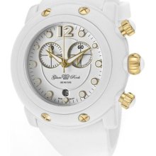 Women's Miami Beach Chronograph White Dial White Silicone ...